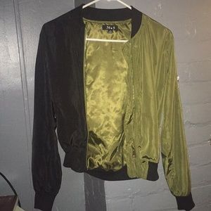 Bomber jacket green and black